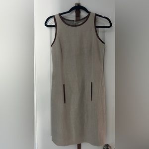 Michael Kors Beige with Brown leather trim Dress